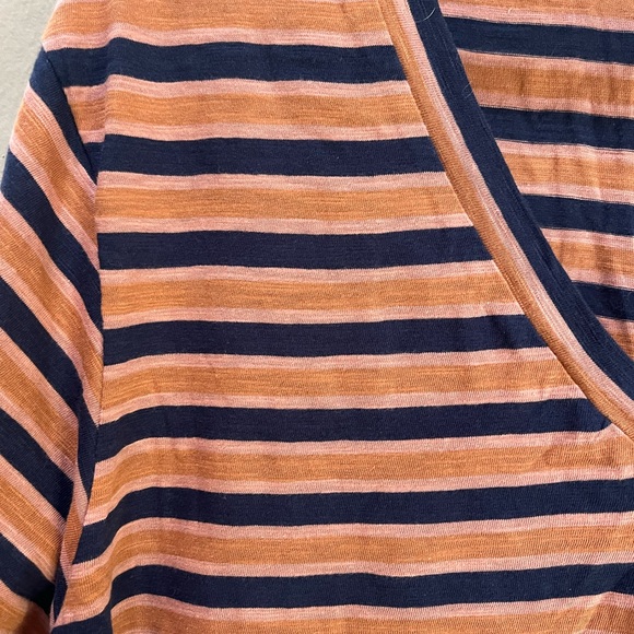 Pact, Women’s Harvest Stripe Easy Slub V-Neck Tee, XXL - Picture 4 of 4